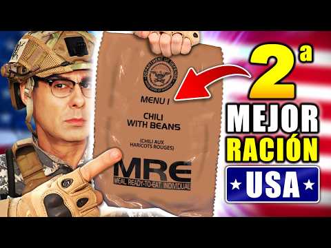 Probando LA SEGUNDA MEJOR RACIÓN MILITAR DE USA: MRE Menú 1