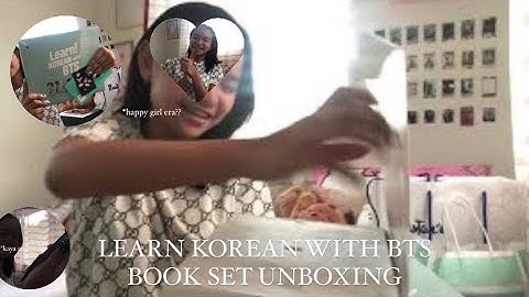 LEARN KOREAN WITH BTS BOOK SET UNBOXING | JOEY THERESE