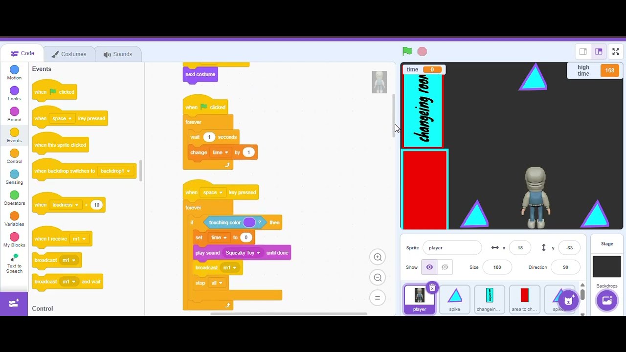WHAT I MADE  SUBWAY SURFERS IN  SCRATCH