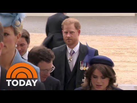 Prince Harry arrives at King Charles III’s coronation thumbnail