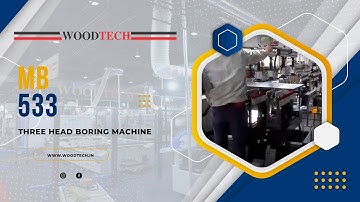 WOODTECH CONSULTANTS - MODEL - MB-533 THREE HEAD BORING MACHINE #woodtechchannel #factoryshorts