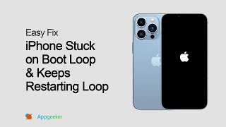 How to Fix iPhone Stuck on Restart Loop | Rebooting Continuously | Apple Logo Flashing On & Off