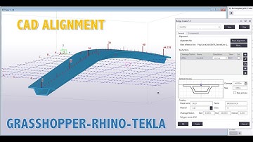 How to Create Alignment from 2 different polyline (CAD, Rhino, Grasshopper and Tekla)