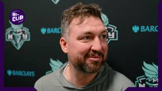 Chris DeMarco on Breanna Stewart ARRIVING to the Liberty's Training Camp after TITLE overseas