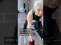 Elderly woman embraces gym lifestyle after recovering from cancer #short