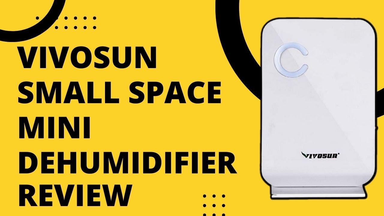 VIVOSUN Small Space Mini Dehumidifier for Grow Tent Closets Bathroom