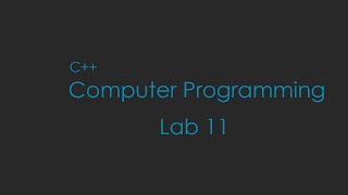 Famous Computer Programming Lab 11 Strings - PPU Profile