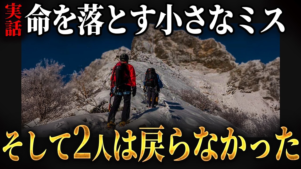 カリスマリーダーの決断が3人を救う。その後、2人の運命は…2015年 阿弥陀岳遭難事故【地形図とアニメで解説】