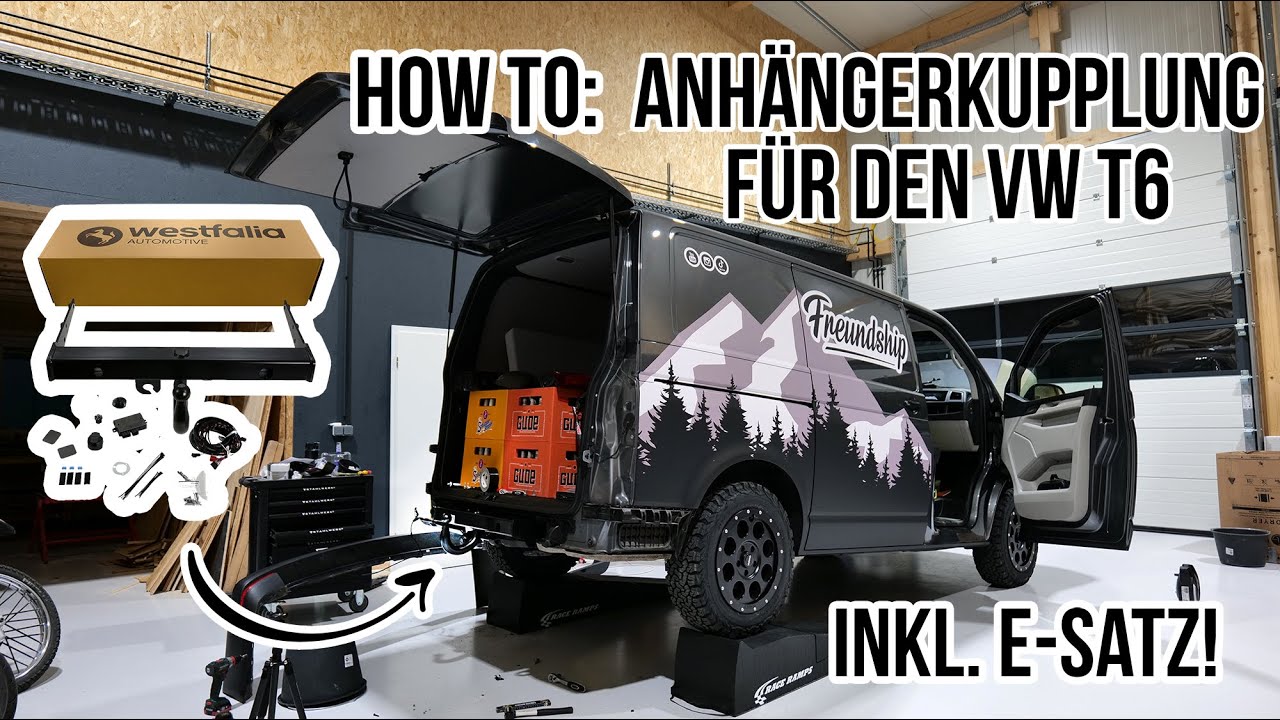 New HOW TO: Westfalia Anhängerkupplung inkl. E-Satz beim VW T6 OHNE Vorbereitung montieren! FREUNDSHIP