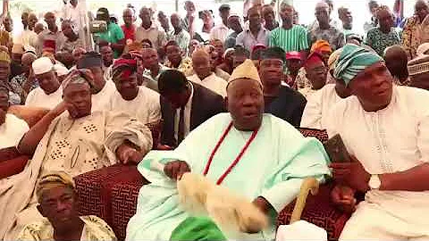 Chief Imam Offa at Ibadan Palace with Olubadan