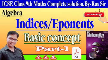 Class 9 Indices/Exponents Das gupta Banerjee||a das gupta a banerjee