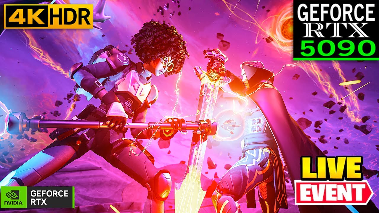 Событие Fortnite BIG BANG LIVE | Графика RTX 5090 4K MAX + трассировка лучей включена 