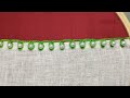 Beautiful border stitching work idea.#borderdesign #embroidery #stitch