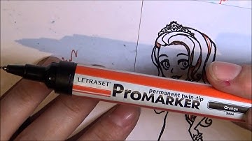 LETRASET PROMARKERS - COLOURING AUBURN / RED HAIR TUTORIAL
