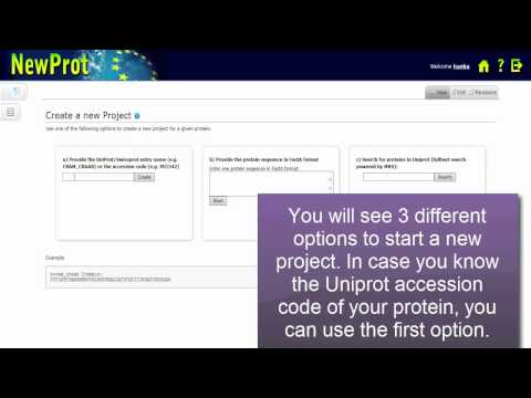 GettingStarted - Create a Project using the protein Accession Code