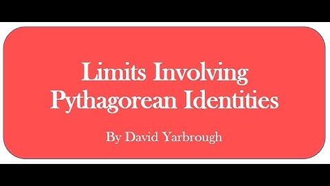 Limits Involving Pythagorean Identities