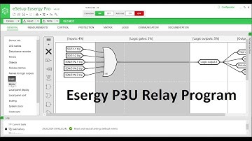 Easergy P3U Protection Relay Communication, Logic & Matrix - Schneider Make || Esetup Easergy Pro