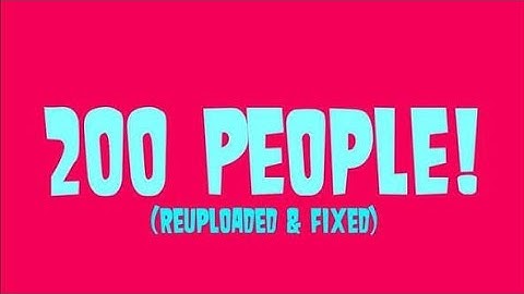 My By The Numbers List (200 People) (V1) (reupload)