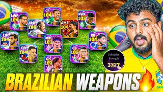 I BUILT THE RICHEST BRAZILIAN LEAGUE ACCOUNT🤯🔥 | FULL BOOSTED SHOWTIMES🇧🇷 | SQUAD WORTH 1 LAKH INR💰