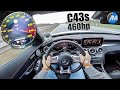 AMG C43s (460hp) - 0-263 km/h acceleration🏁