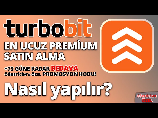 En ucuz turbobit premium satın alma ve +73 gün turbobit bedava premium kod ile en uygun turbobit premium hesap satın alma nasıl yapılır? 1 YouTube video