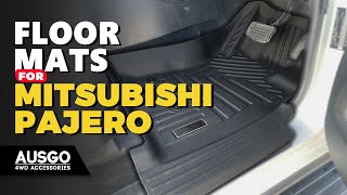 AUSGO Pajero Mats provide floor protection like never before —Full Coverage & Easy Clean! Mitsubishi All Weather Floor Mats