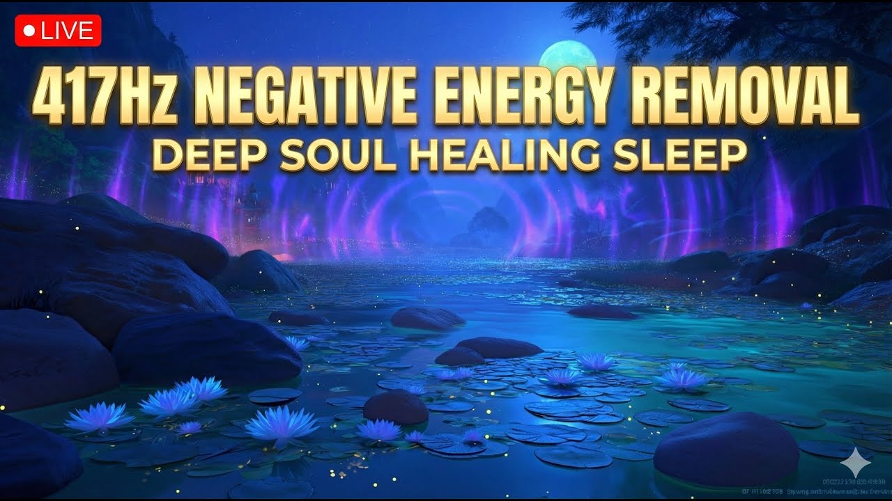 Deep Sleep to Wipe Out Negativity | 417Hz Solfeggio Frequency | Dissolve Stress & Anxiety