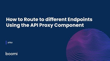 How to Route to different Endpoints Using the API Proxy Component