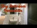 Before and after- Tiny bathroom renovation
