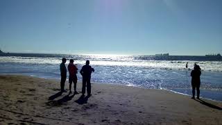 Playa Blanca, centro geográfico de Chile, región del Bio Bio.