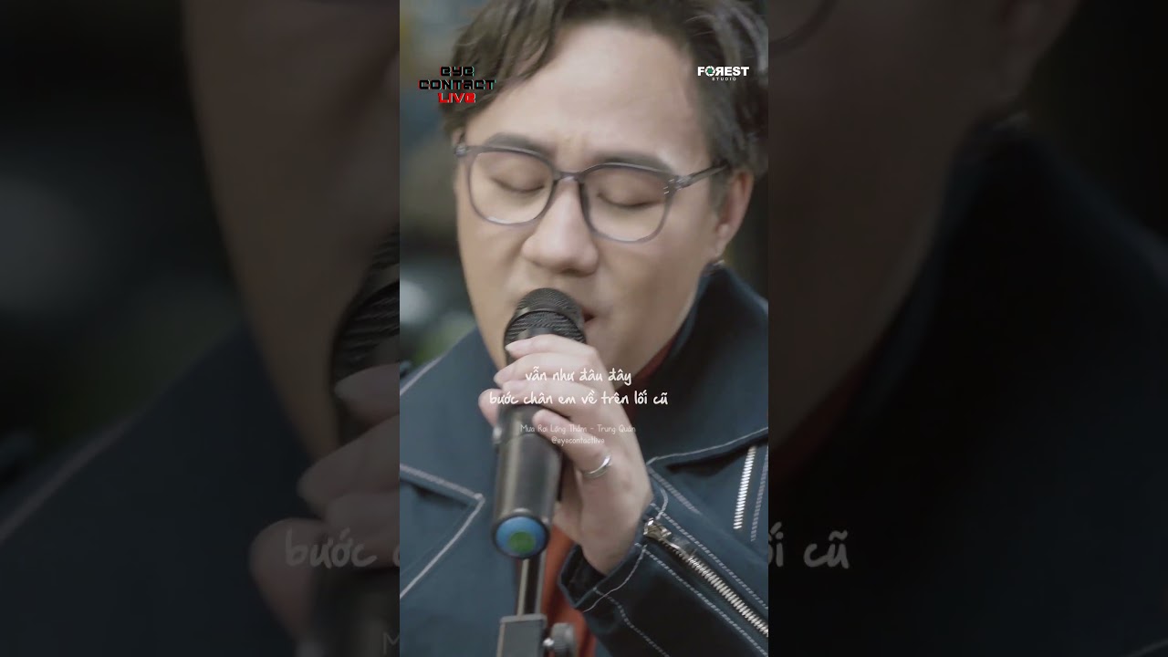 YouTube에서 Top ca khúc "CẦU MƯA" mà tôi luôn tin tưởng 🌧 #trungquan #eyecontactlive #foreststudio #shorts 보기