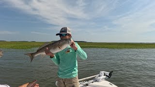 Catching big reds in the marsh
