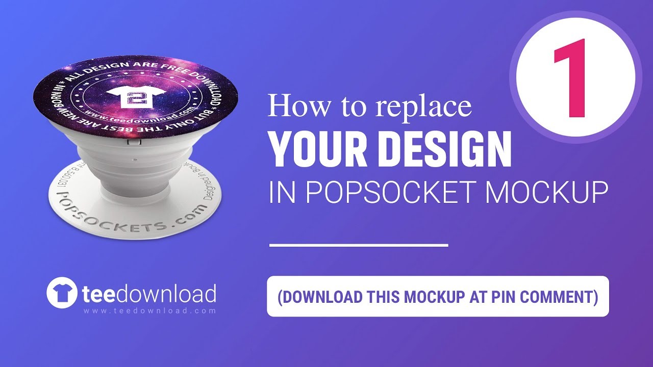 Download Free Download White Popsockets Mockup Teedownload Com