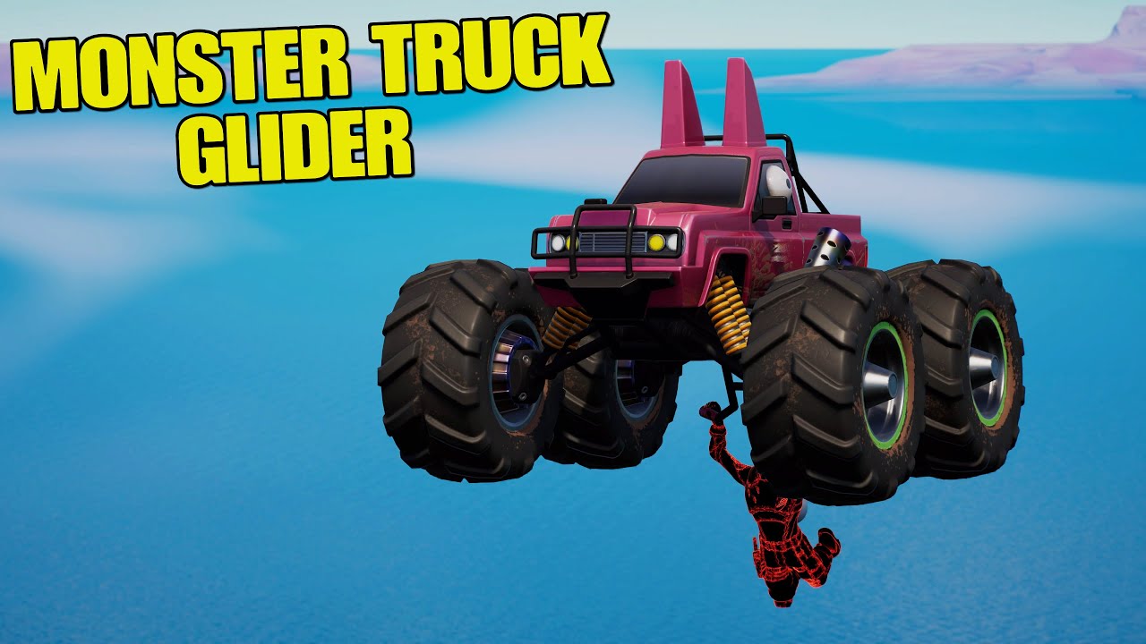 Fortnite Wooly Mammoth Gameplay Monster Truck Glider YouTube