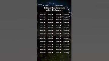 Initials that love each other in January #initials #initial #foryou #fyp