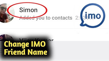 How to Change IMO Friend Name
