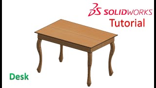 Solidworks Tutorial / How to make a Desk ? Net Worth
