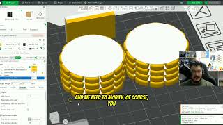 How to 3D print stacked Items by using multi-material print
