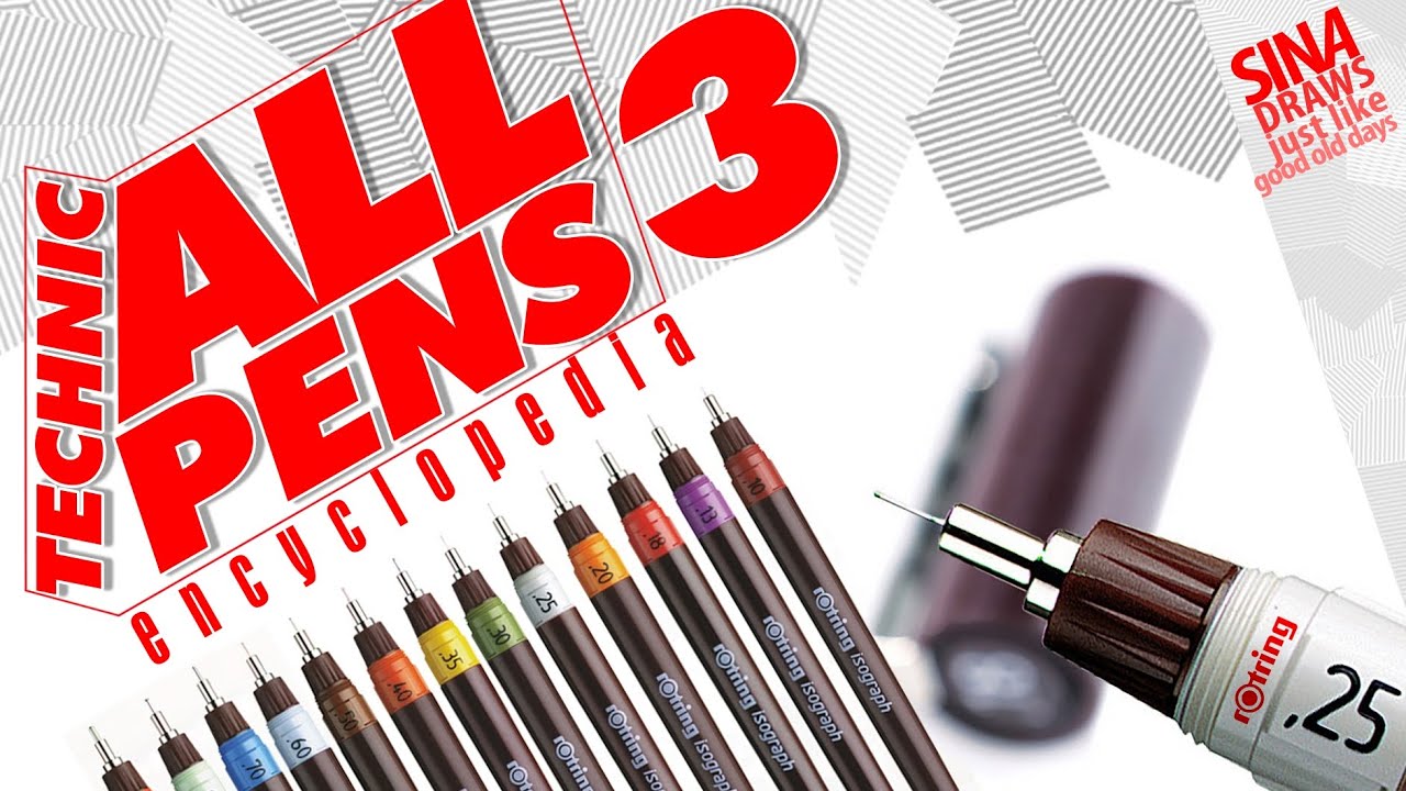 Техническая энциклопедия ручек. 3-й эпизод посвящен Rotring серии 2000, изографу и рапидографу.