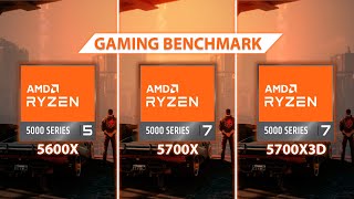 5600X VS 5700X VS 5700X3D - Cyberpunk 2077, Fortnite, Witcher 3... | AMD RYZEN GAMING BENCHMARK