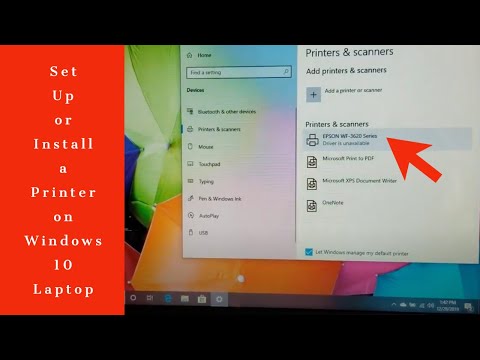 Video: How To Connect A Laptop To A Printer