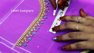 2800 Range Aari Work Blouse Neck Design Aari Bridal Front Neck Design Wedding Blouse Neck Model