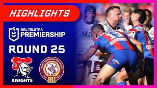 NRL Highlights: Knights v Sea Eagles - Round 25 | NRL on Nine