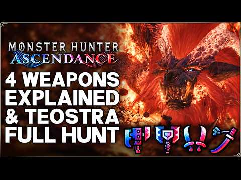 Monster Hunter Wilds Ascendance - 29 New Details - Teostra Hunt & Charge Blade Long Sword Gameplay!