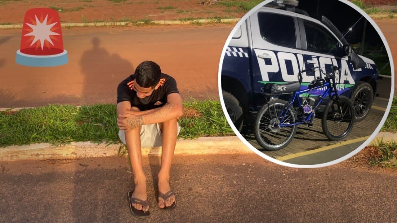 ELE PERDEU A BIKE MOTORIZADA 😢