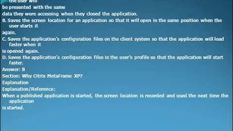 1Y0-220 Citrix MetaFrame XP 1.0 Administrator