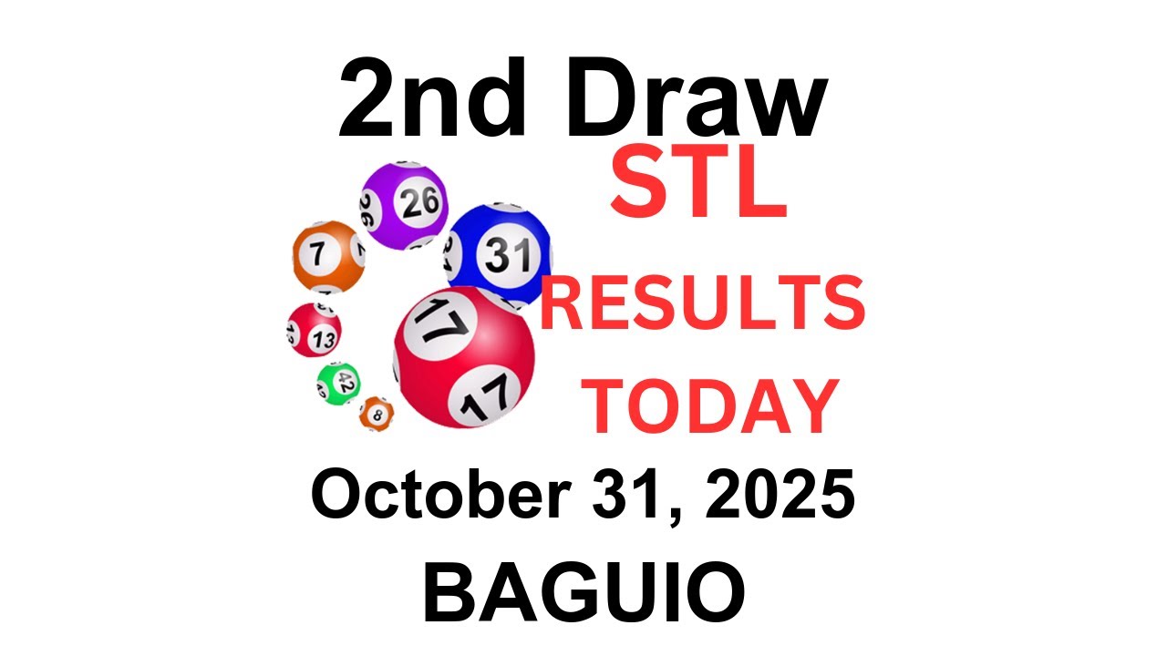 STL BAGUIO Results Today - 2nd Draw  October 31, 2025