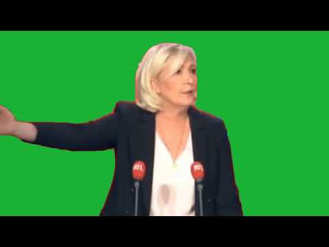 Marine Le Pen   Les migrants, cest comme les éoliennes FOND VERT