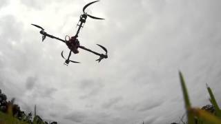 Test flight of X550 quad
