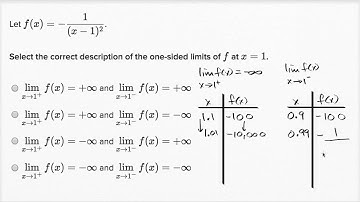 Analyzing unbounded limits: rational function | AP Calculus AB | Khan Academy